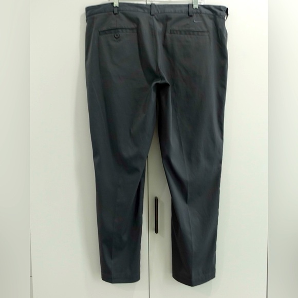 Nike Golf Dri-Fit Flat Front Tech Pants Sz 40 Gray Athleisure Performance - Picture 8 of 15